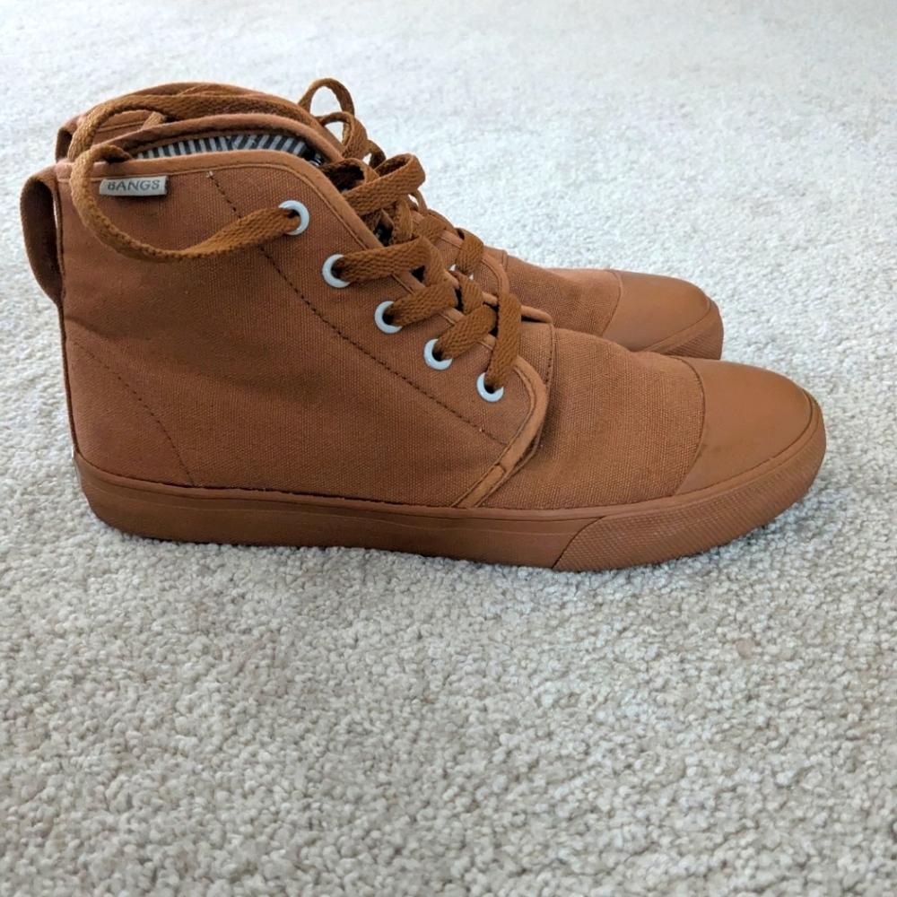 Women's Bangs Tan High-Top Sneakers